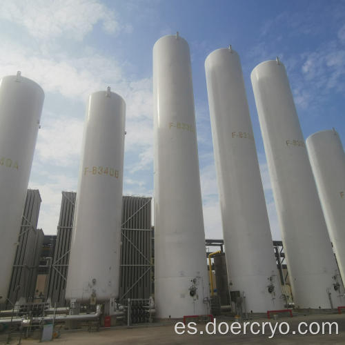 Recipiente a presión criogénico para almacenamiento de GNL